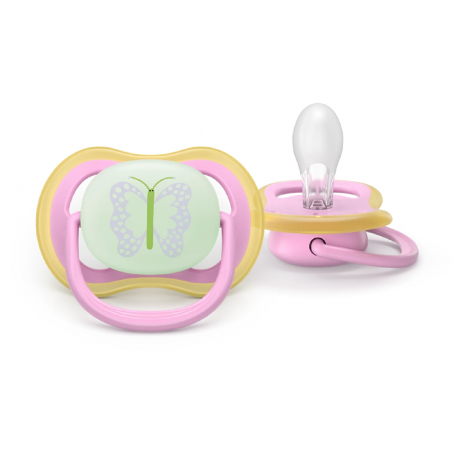 Σετ 2 πιπίλες νυκτός Philips Avent Ultra Air Nighttime 6-18m SCF376/29