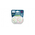 Σετ 2 πιπίλες νυκτός Philips Avent Ultra Air Nighttime 6-18m SCF376/29