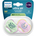 Σετ 2 πιπίλες Philips Avent Ultra Air 6-18m SCF087/13