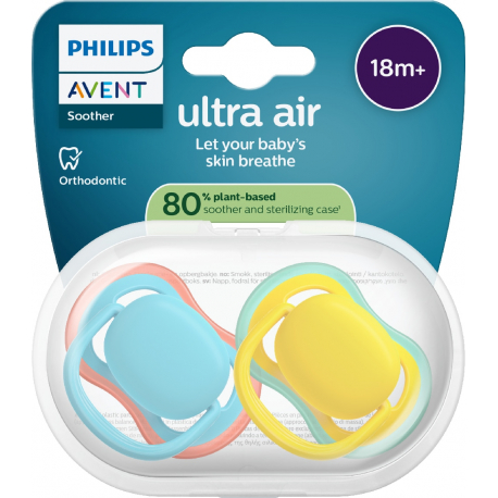 Σετ 2 πιπίλες Philips Avent Ultra Air 18m+ SCF349/57