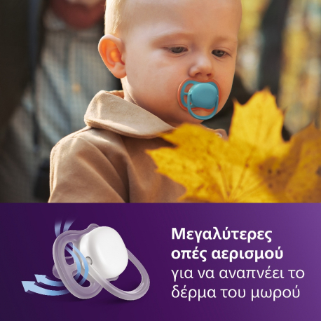 Σετ 2 πιπίλες Philips Avent Ultra Air 18m+ SCF349/57