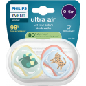 Σετ 2 πιπίλες Philips Avent Ultra Air 0-6m SCF087/02