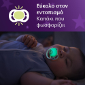 Σετ 2 πιπίλες νυκτός Philips Avent Ultra Air Nighttime 0-6m SCF376/24