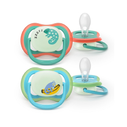 Σετ 2 πιπίλες νυκτός Philips Avent Ultra Air Nighttime 6-18m SCF376/28