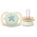 Σετ 2 πιπίλες νυκτός Philips Avent Ultra Start Nighttime 0-2m SCF075/17