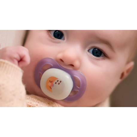 Σετ 2 πιπίλες νυκτός Philips Avent Ultra Start Nighttime 0-2m SCF075/17