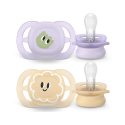 Σετ 2 πιπίλες Philips Avent Ultra Start 0-2m SCF075/13