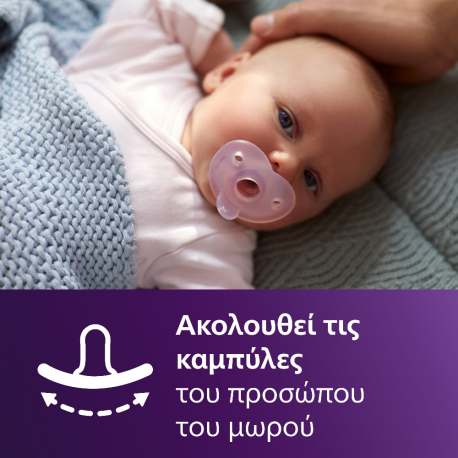 Σετ 2 πιπίλες Philips Avent Soothie 0-6M SCF099/27