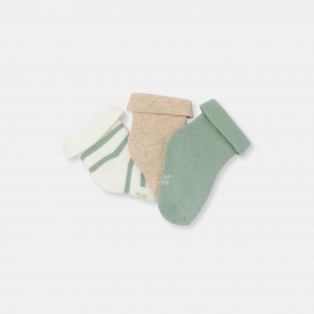 Obaibi Κάλτσες unisex για νεογέννητα (σετ των 3)