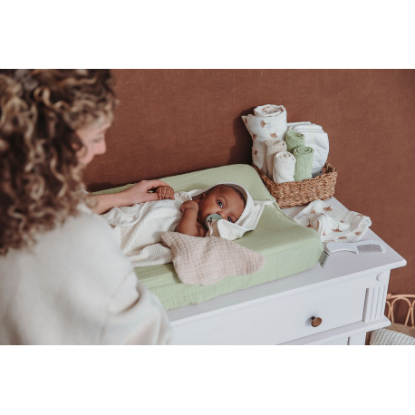 Σετ 6 λαβέτες popcorn Meyco Natural/Soft Olive