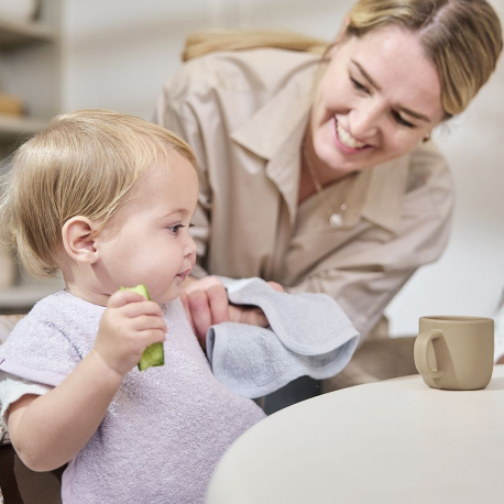 Σετ 3 λαβέτες Meyco Wavy Grey Blue