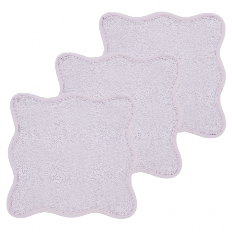 Σετ 3 λαβέτες Meyco Wavy Soft Lavender