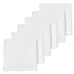 Σετ 6 λαβέτες πετσετέ Meyco White