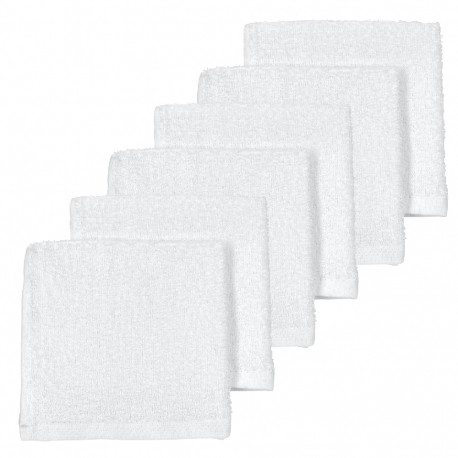 Σετ 6 λαβέτες πετσετέ Meyco White
