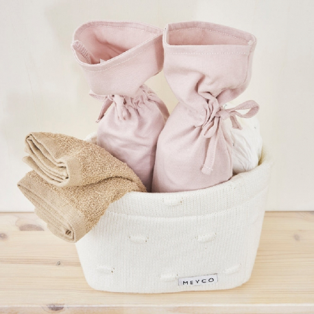 Σετ 6 λαβέτες πετσετέ Meyco Off-white/Sand/Toffee