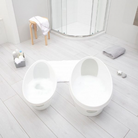 Μπάνιο Shnuggle® Toddler Bath 12m+ White/Grey