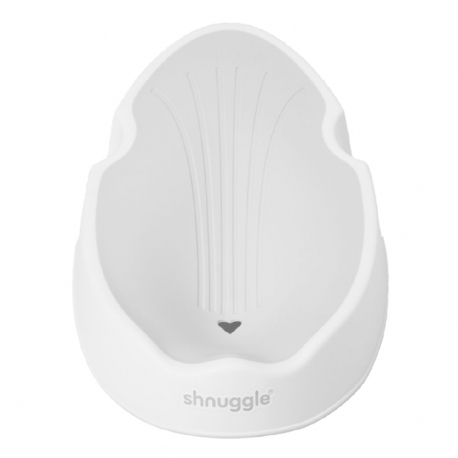 Ξαπλώστρα μπανιέρας για νεογέννητο Shnuggle® White/Grey