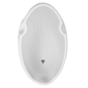 Ξαπλώστρα μπανιέρας για νεογέννητο Shnuggle® White/Grey