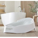 Ξαπλώστρα μπανιέρας για νεογέννητο Shnuggle® White/Grey
