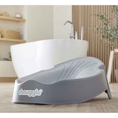 Ξαπλώστρα μπανιέρας για νεογέννητο Shnuggle® Pebble Grey