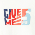 Okaidi T-shirt a message "Give me five"