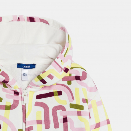 Okaidi Φούτερ  με κουκούλα με τυπωμένα σχέδια για κορίτσια
