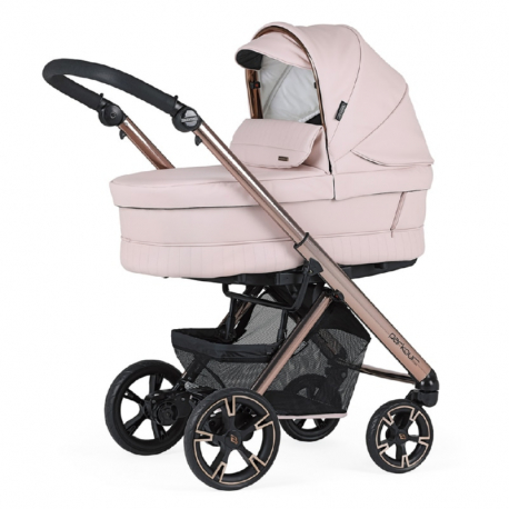 Καρότσι και port-bebe BEBECAR® Pram Parkour Cross Fume Rose – Black / Pink Opal