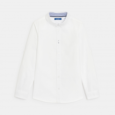 Okaidi Πουκάμισο Oxford με γιακά σε αμερικανικό στιλ, τιρκουάζ για αγόρια