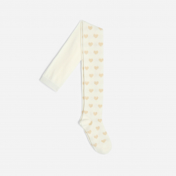 Okaidi Καλσόν ζεστά με αστέρια σε λευκό χρώμα για κορίτσια