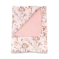 Κουβέρτα αγκαλιάς πικέ με επένδυση Baby Star Elephant 75x100 cm