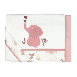 Σετ σεντόνια κούνιας Baby Star Elephant 110x150 cm