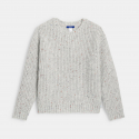 Okaidi Pull grosses mailles tricot gris fille