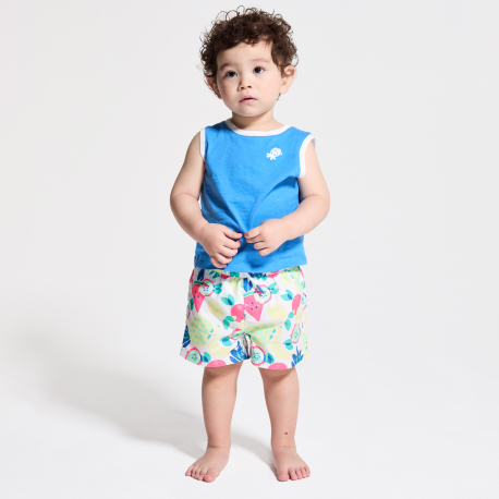 Obaibi Φανελάκι αμάνικο από μακό για μωρά αγοράκια