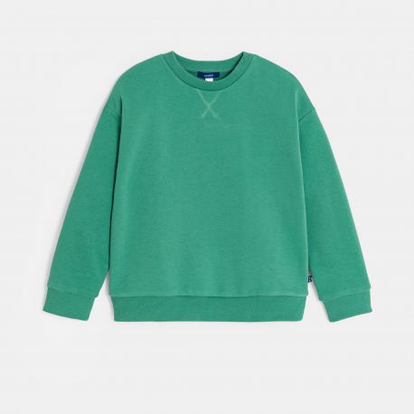 Okaidi Φούτερ μονόχρωμο πράσινο για αγόρια