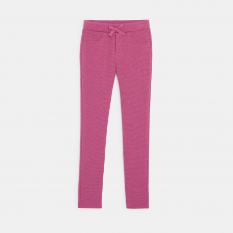 Okaidi Jegging en jersey Milano paillete rose Fille