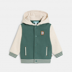 Obaibi Σακάκι teddy με κουκούλα από φλις για μωρά αγοράκια