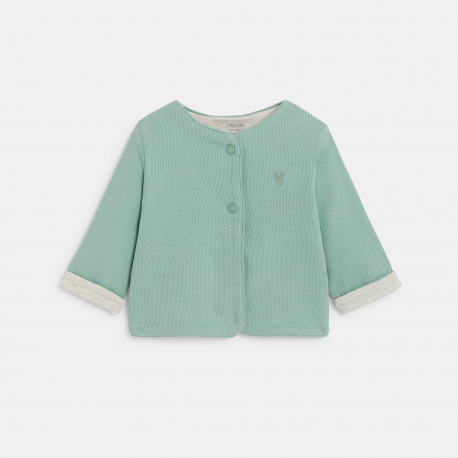 Obaibi Ζακέτα από μακό, με γραμμές, για νεογέννητα