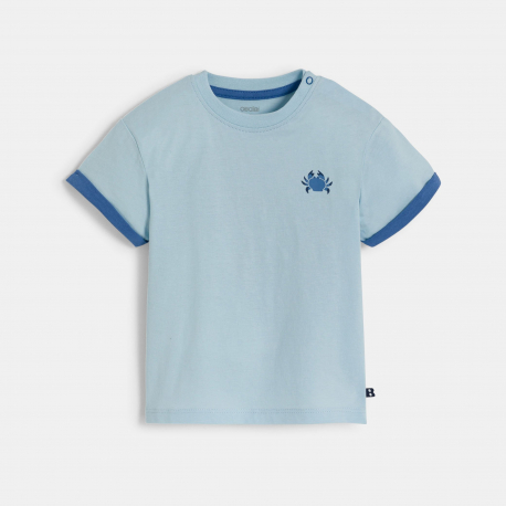 Obaibi T-shirt από μακό μπλε για μωρά αγοράκια