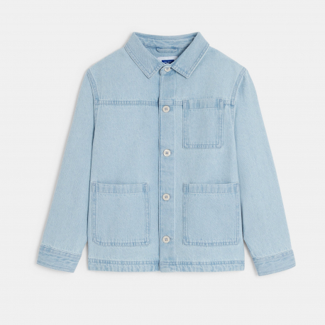 Okaidi Μπουφάν workwear από μπλε denim για κορίτσια