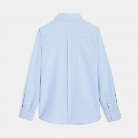 Okaidi Πουκάμισο Oxford με γιακά σε αμερικανικό στιλ, τιρκουάζ για αγόρια