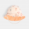 Obaibi Καπέλο ηλίου διπλής όψης πορτοκαλί για μωρά κοριτσάκια