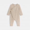 Obaibi Φόρμα ολόσωμη πλεκτή μπεζ για νεογέννητα Unisex