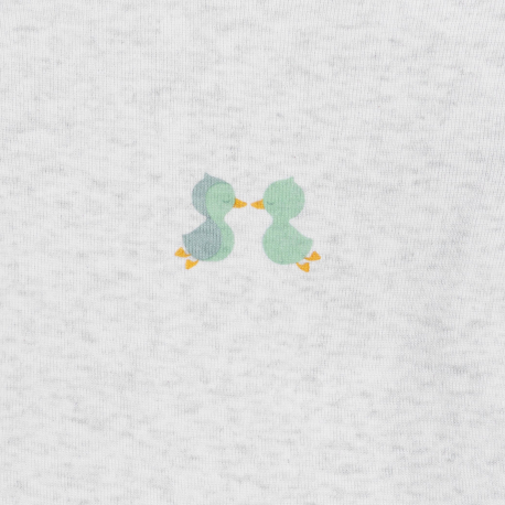 Obaibi Φορμάκι με λαιμόκοψη, μακρυμάνικο, με μοτίφ πράσινη πάπια για μωρά αγοράκια