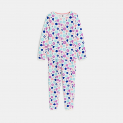 Okaidi Πιτζάμα 2 τεμαχίων από χνουδωτό ύφασμα φλοράλ, ροζ για κορίτσια