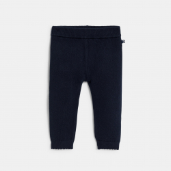 Obaibi Κολάν πλεκτό από μελανζέ νήμα μπλε για μωρά κοριτσάκια