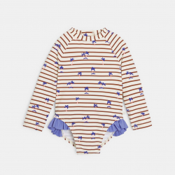 Obaibi Μαγιό ολόσωμο φλοράλ με αντηλιακή προστασία, για μωρά κοριτσάκια