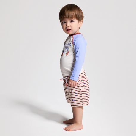 Obaibi Μαγιό σορτς με αντιηλιακή προστασία, με φοίνικες για μωρά αγοράκια