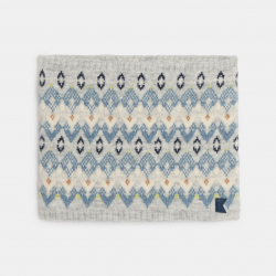 Okaidi Snood gris motif scandinave Garcon