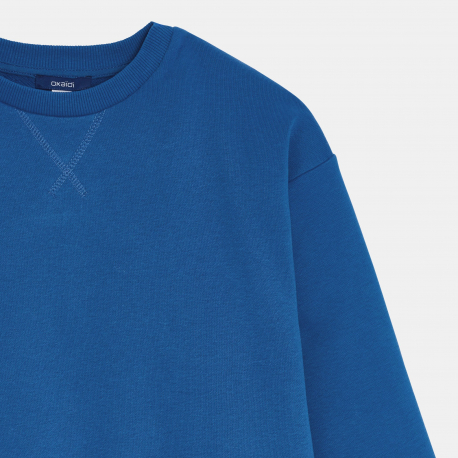 Okaidi Φούτερ μονόχρωμο πράσινο για αγόρια