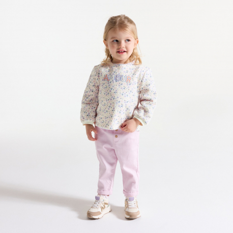 Obaibi Φούτερ από χνουδωτό ύφασμα με τυπωμένα σχέδια για μωρά κοριτσάκια